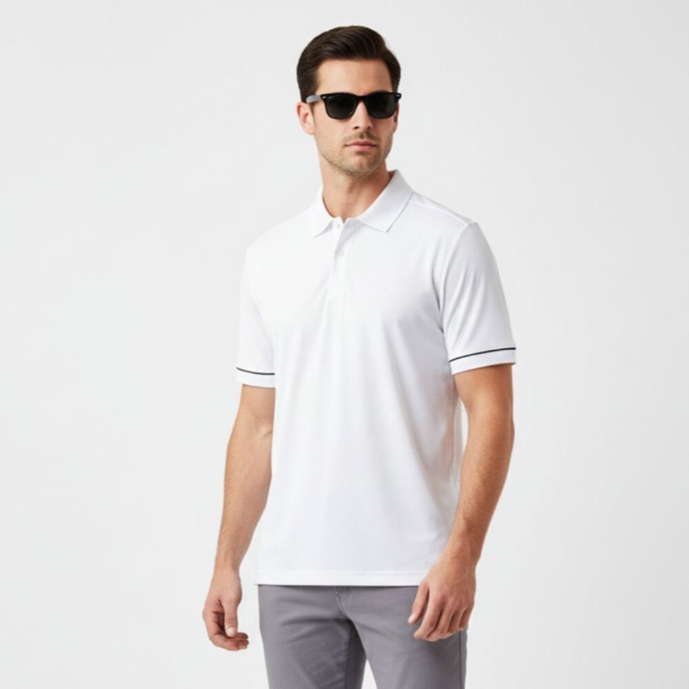 Oakley Men's White & Black Short Sleeve Polo Shirt NEW XL